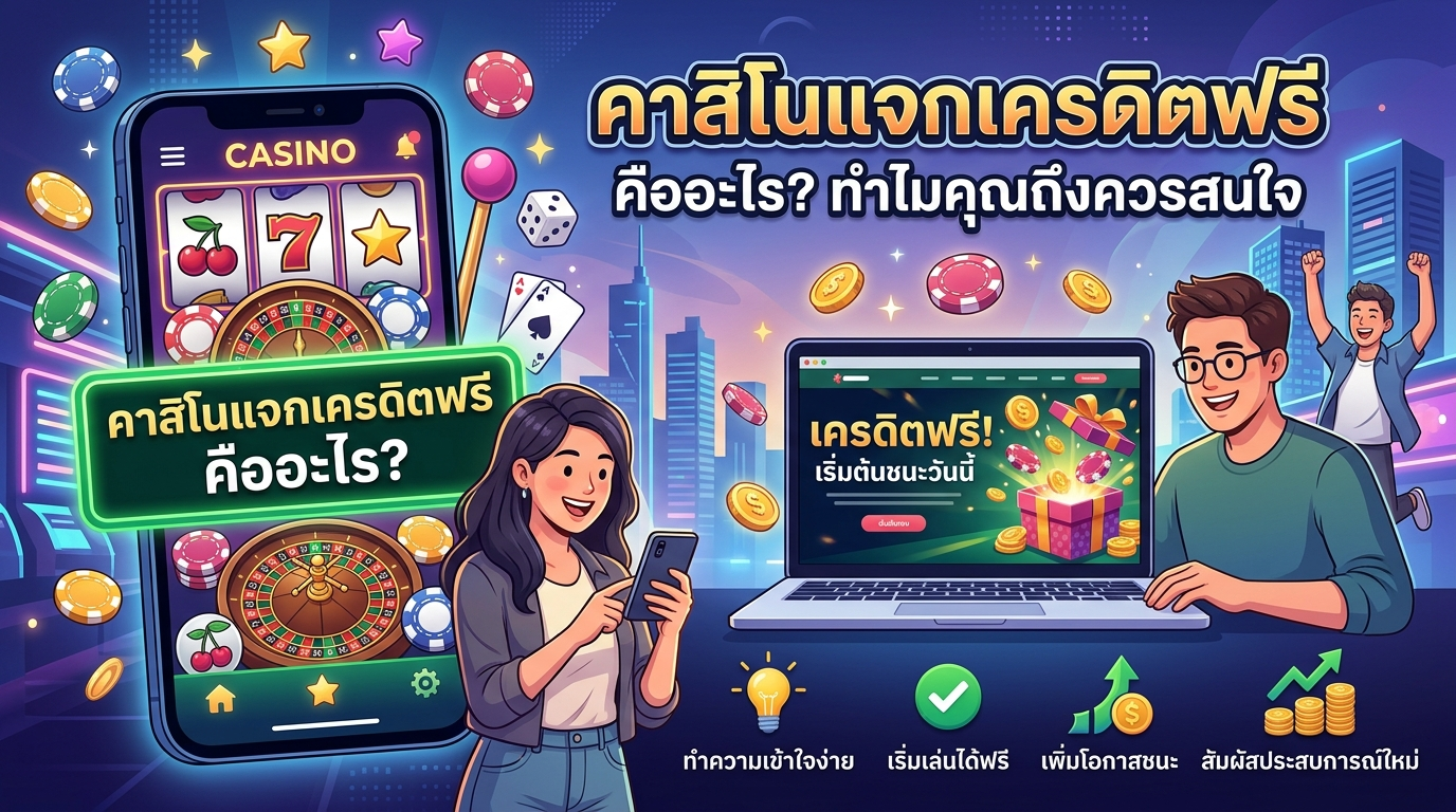 คาสิโนแจกเครดิตฟรี คืออะไร? ทำไมคุณถึงควรสนใจ