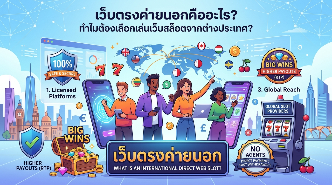 เว็บตรงค่ายนอกคืออะไร? ทำไมต้องเลือกเล่นเว็บสล็อตจากต่างประเทศ?