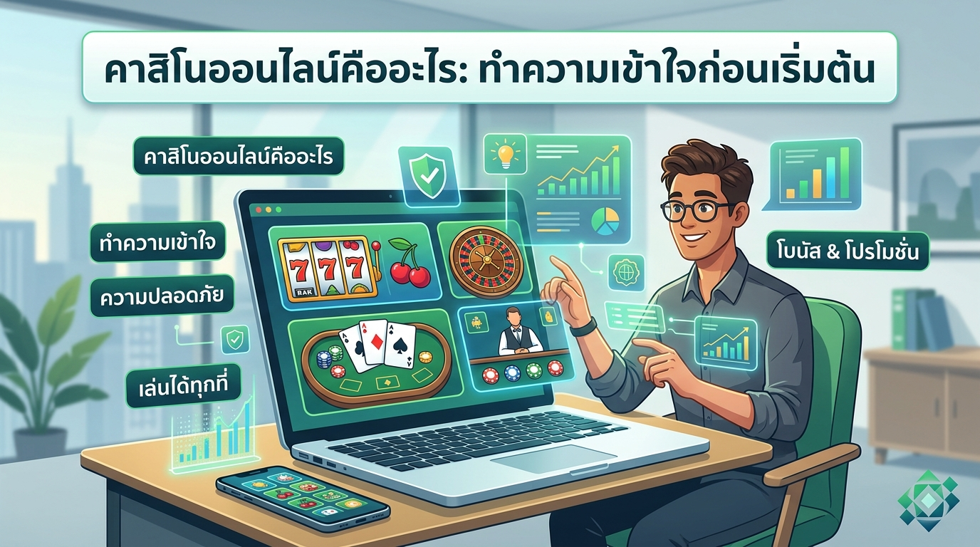 คาสิโนออนไลน์คืออะไร: ทำความเข้าใจก่อนเริ่มต้น