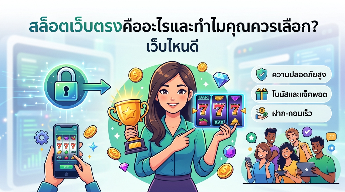 สล็อตเว็บตรงเว็บไหนดี ทำไมต้องเลือกเว็บตรง