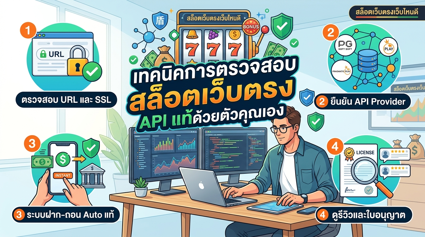 สล็อตเว็บตรงเว็บไหนดี ตรวจสอบ API แท้