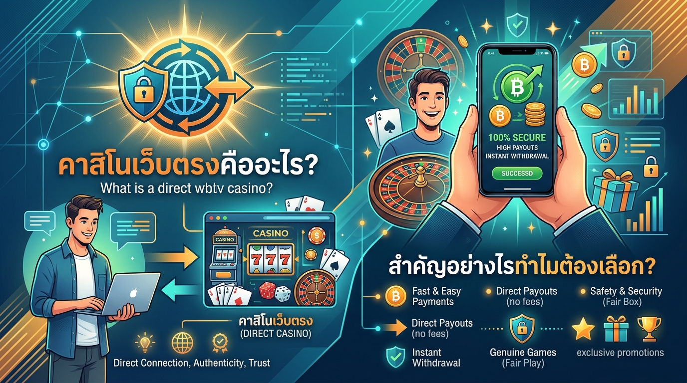 วิธีการเลือก คาสิโนเว็บตรง ที่เหมาะสมกับความต้องการของคุณ