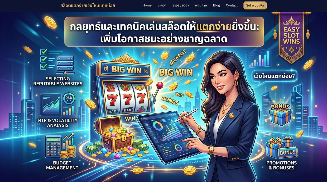 กลยุทธ์เล่นสล็อตแตกง่ายเว็บไหนแตกบ่อย