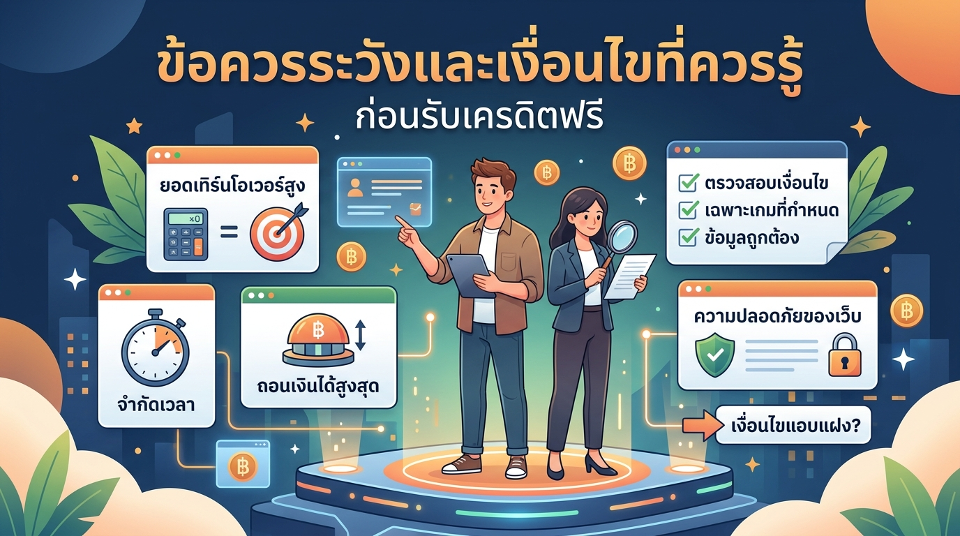 เครดิตฟรีไม่ต้องฝากได้จริงไหม ทำความเข้าใจก่อนเริ่มต้น