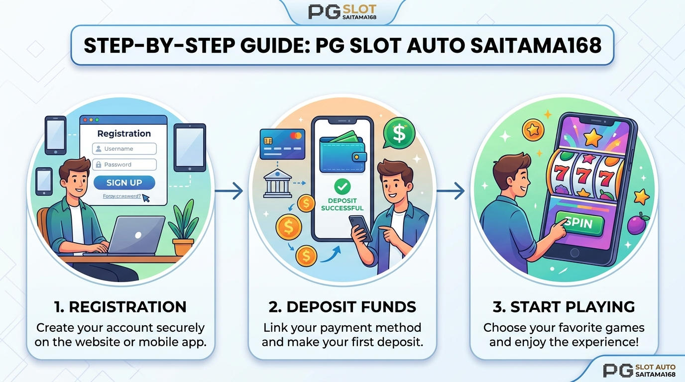 วิธีสมัครสมาชิกและเริ่มเล่นกับ PG SLOT AUTO SAITAMA168