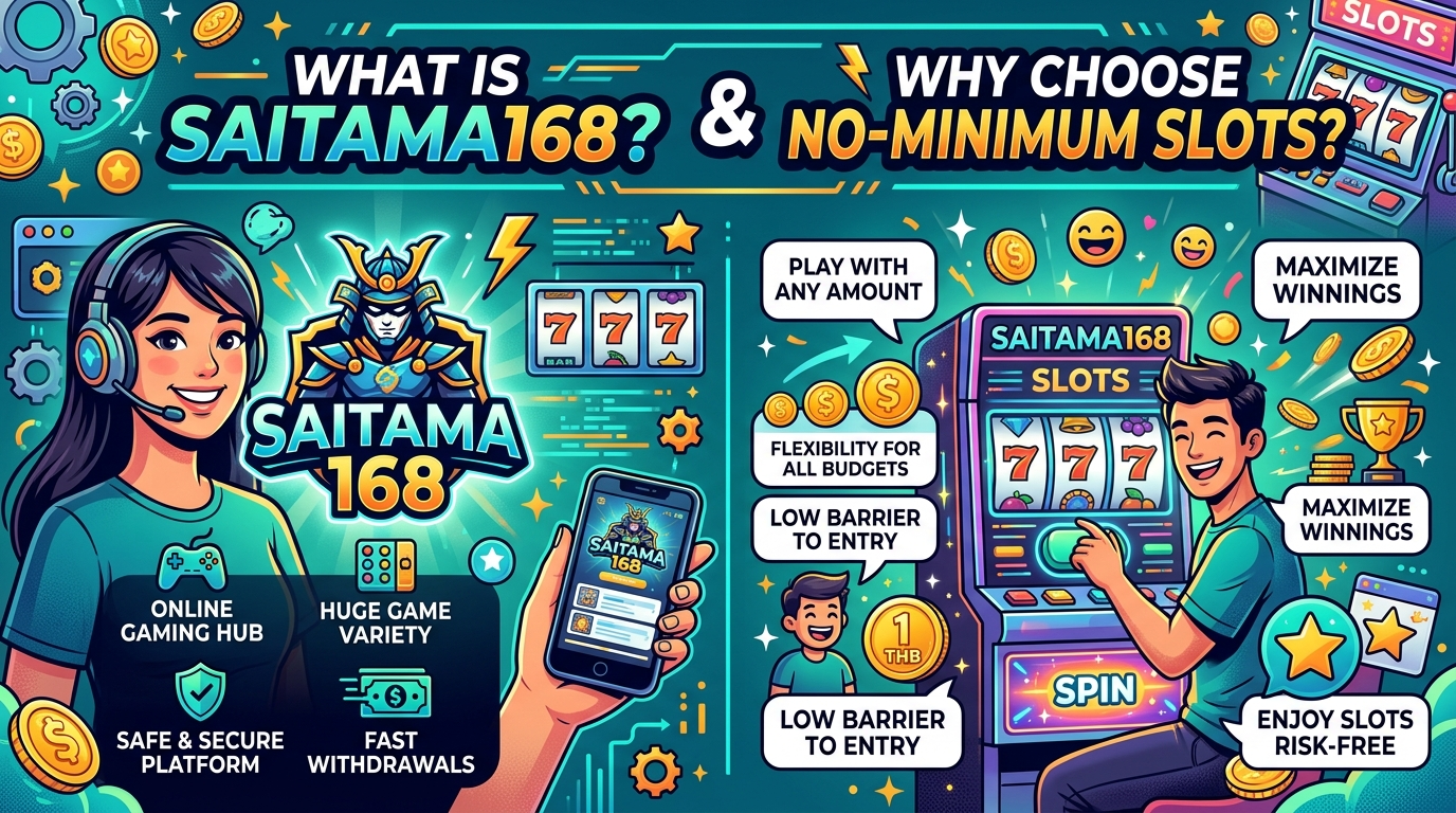 สล็อตไม่มีขั้นต่ำ SAITAMA168 คืออะไร? ทำไมต้องเลือกเล่นสล็อตไม่มีขั้นต่ำ?
