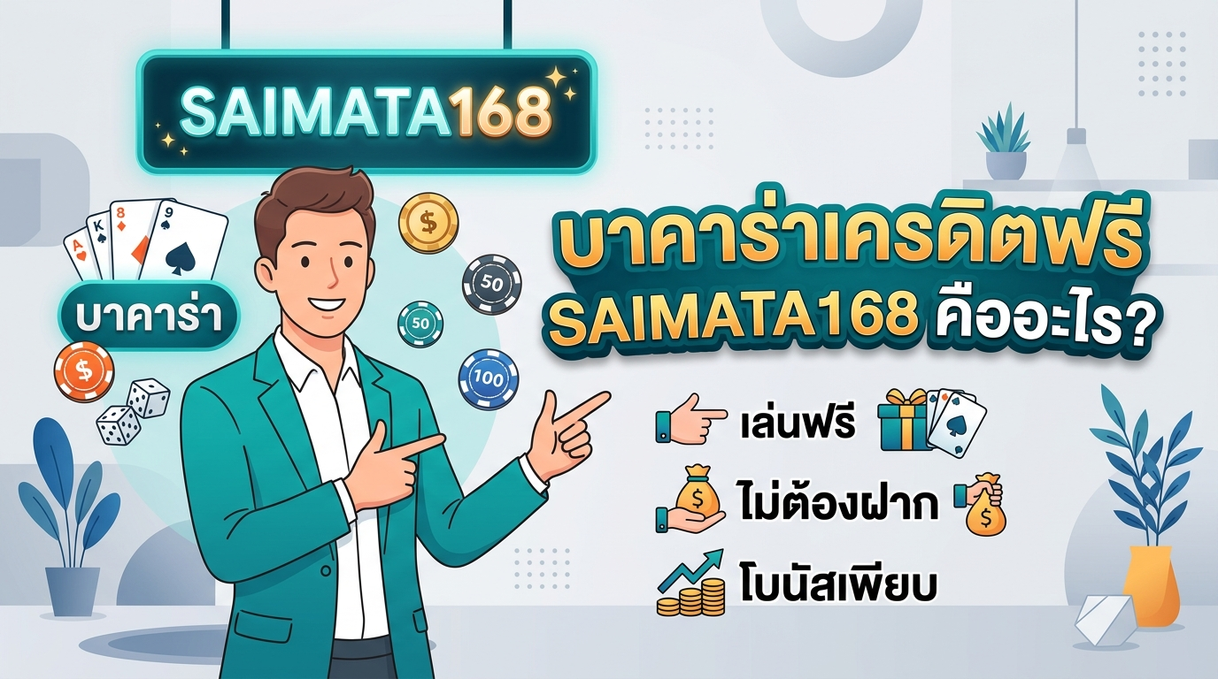 บาคาร่าเครดิตฟรี SAIMATA168 คืออะไร?