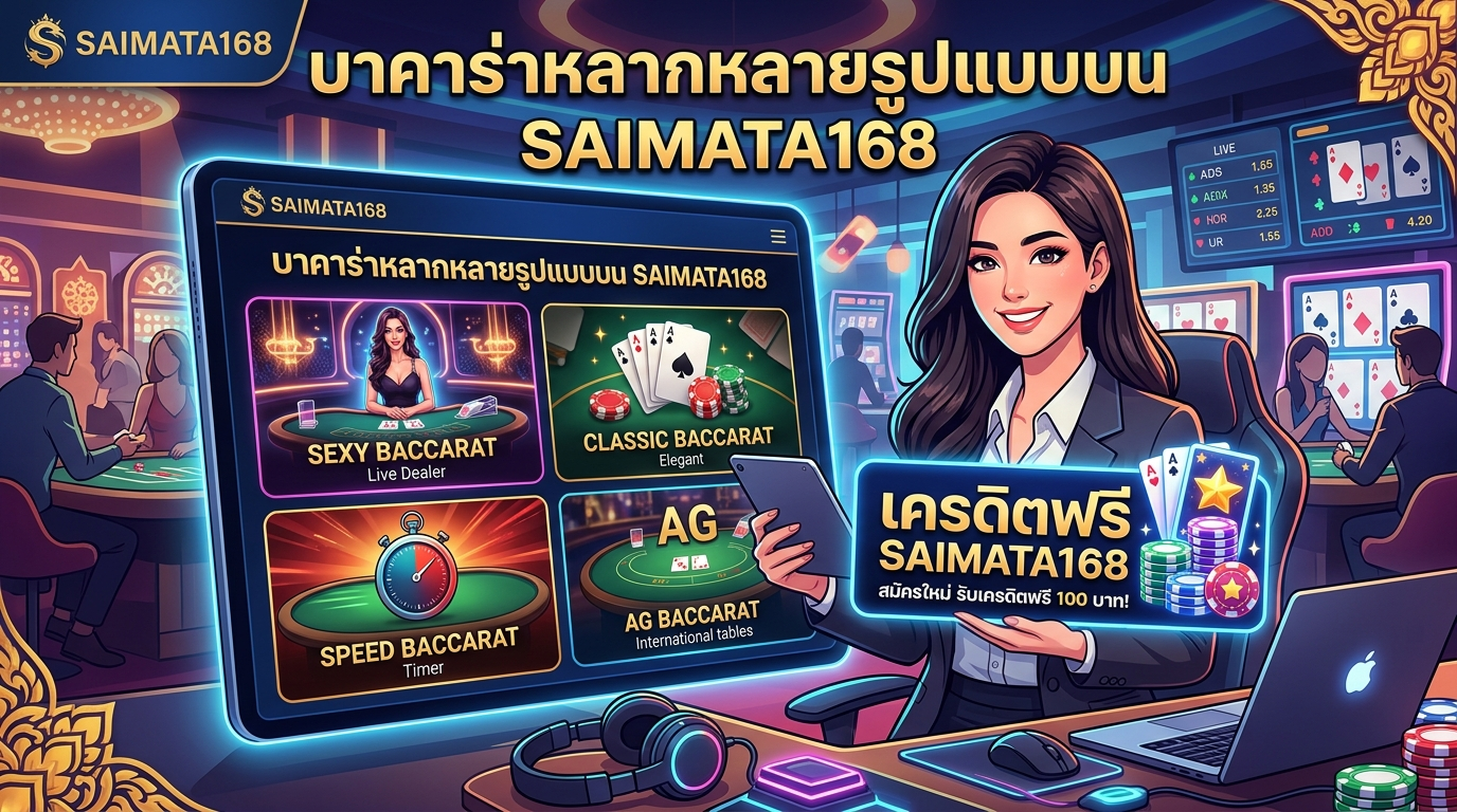 บาคาร่าหลากหลายรูปแบบบน SAIMATA168