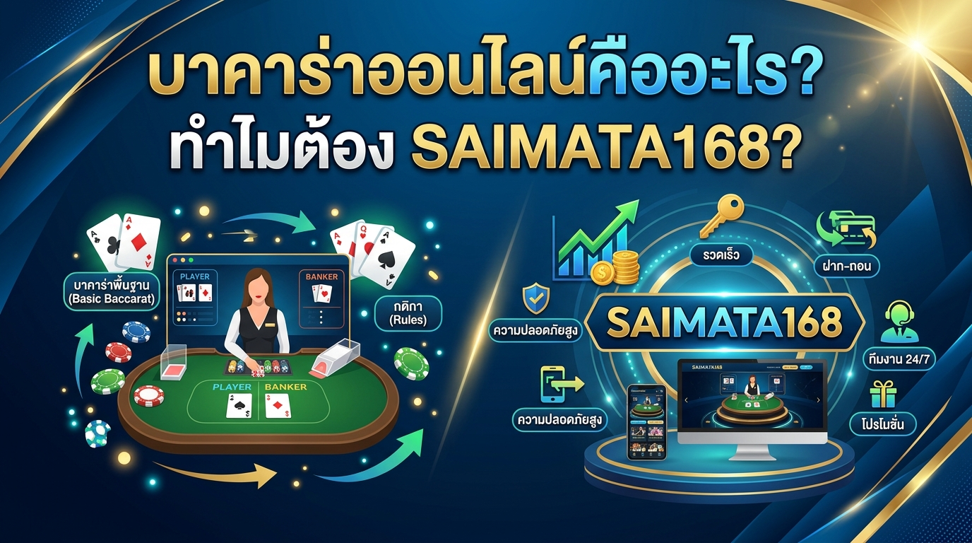 บาคาร่าออนไลน์ดีที่สุด SAIMATA168