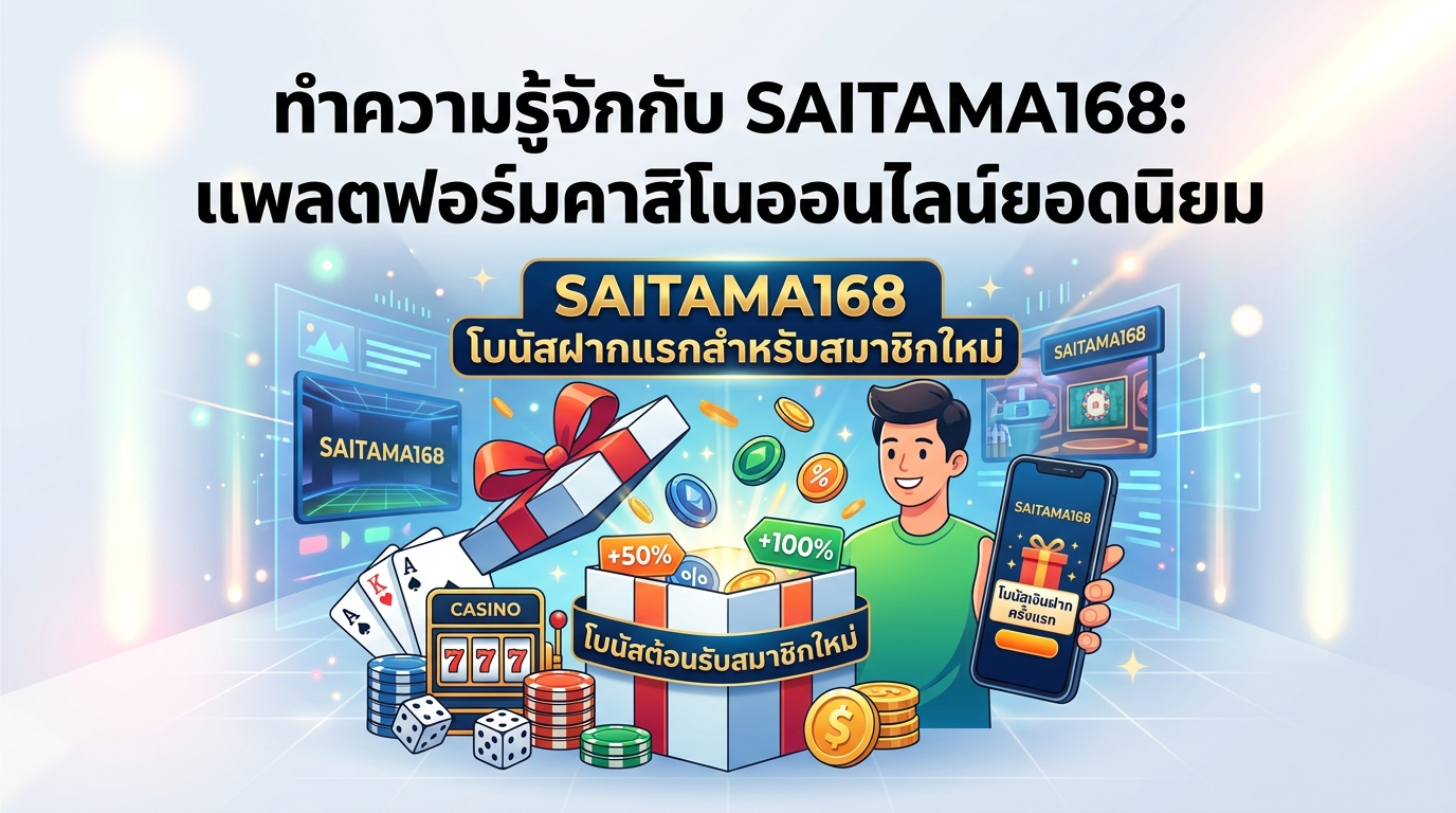 ทำความรู้จักกับ SAITAMA168: แพลตฟอร์มคาสิโนออนไลน์ยอดนิยม