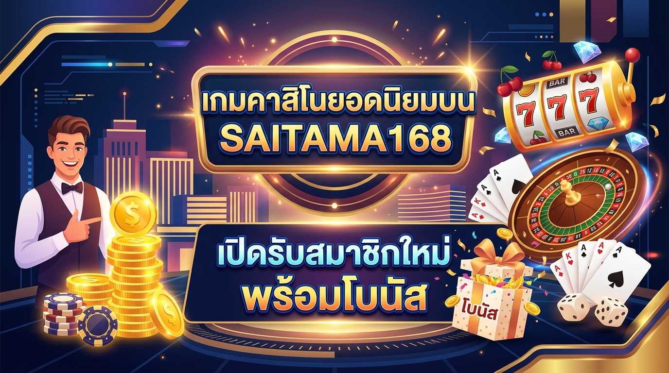 SAITAMA168 เปิดรับสมาชิกใหม่ พร้อมโบนัส