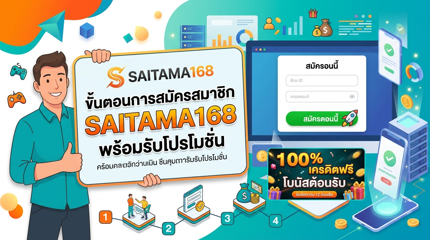 SAITAMA168 โปรโมชั่นต้อนรับสมาชิกใหม่