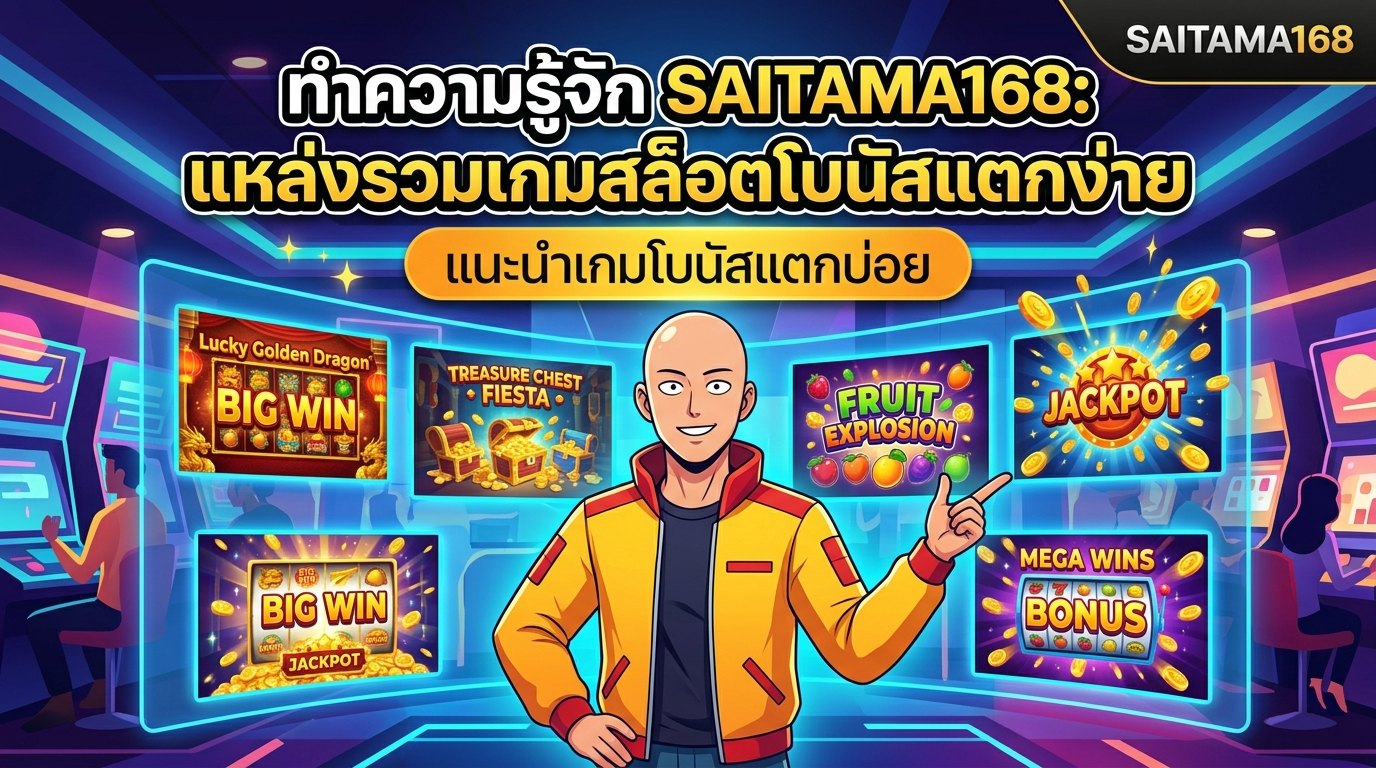 SAITAMA168 แนะนำเกมโบนัสแตกบ่อย: แหล่งรวมเกมสล็อตโบนัสแตกง่าย