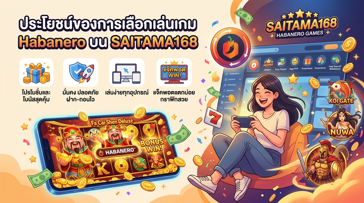 ประโยชน์ของการเล่น SAITAMA168 เกมค่าย Habanero