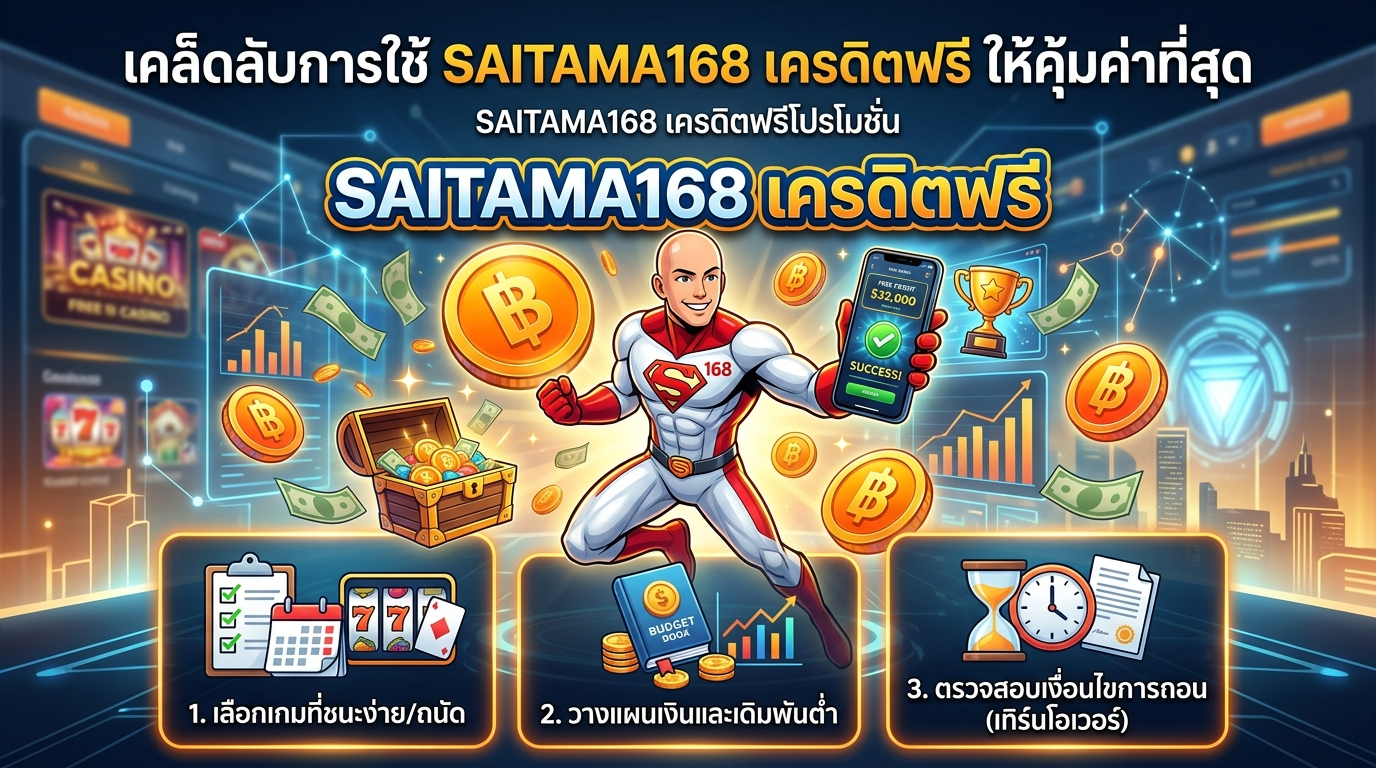 SAITAMA168 เครดิตฟรีโปรโมชั่น: ทำความรู้จัก SAITAMA168 เว็บไซต์สล็อตออนไลน์น่าเชื่อถือ