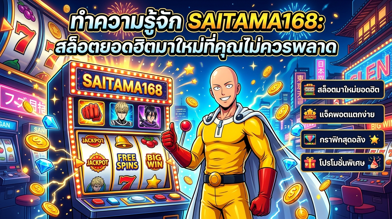 SAITAMA168 สล็อตยอดฮิตมาใหม่ ที่คุณไม่ควรพลาด