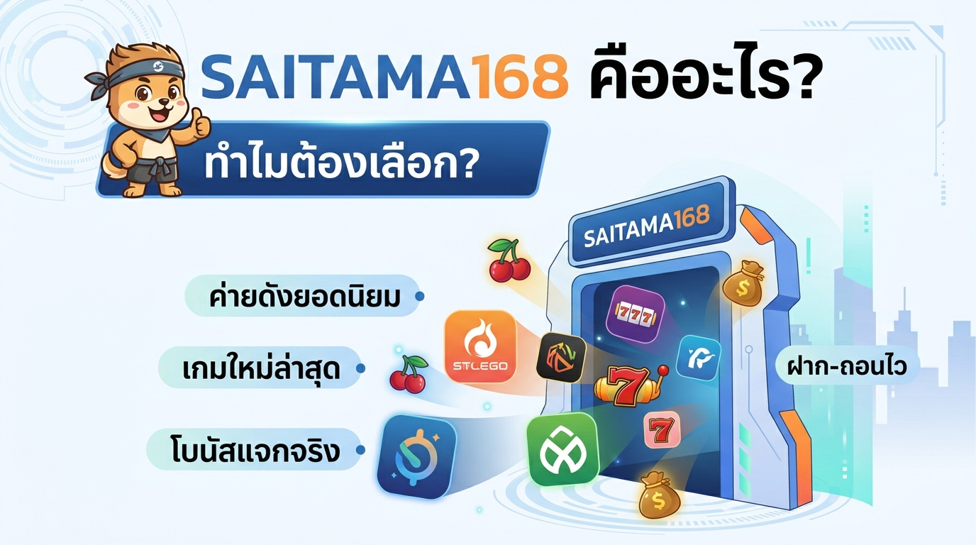 SAITAMA168 แนะนำค่ายเกมสล็อตดัง